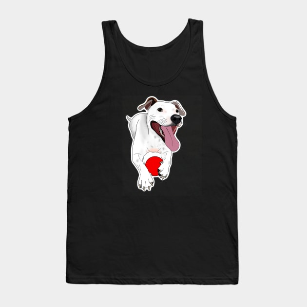 Running Bulldog Tank Top by crankycranium